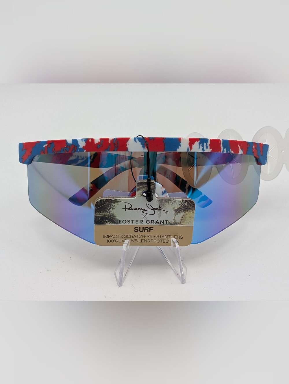 Foster Grant Panama Jack SURF Sunglasses 100% UVA-UVB Lens Protection RWB NWT